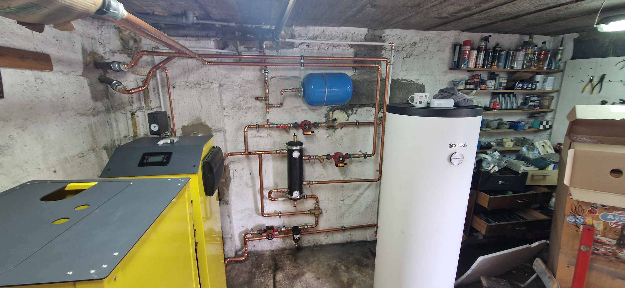 Instalacja ogrzewania z buforem i zasobnikiem